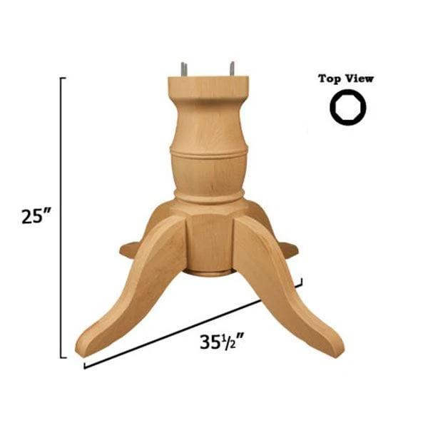 Coventry Table Pedestal Kit - Species:Maple Soft